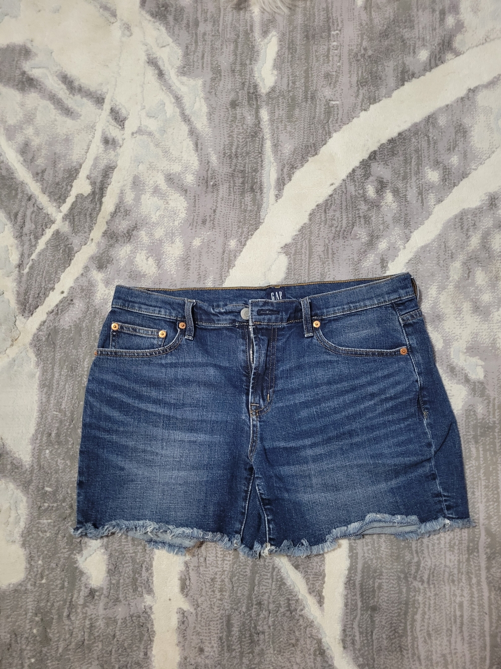 GAP Women's Dark Blue Denim Cutoff Shorts Size 30